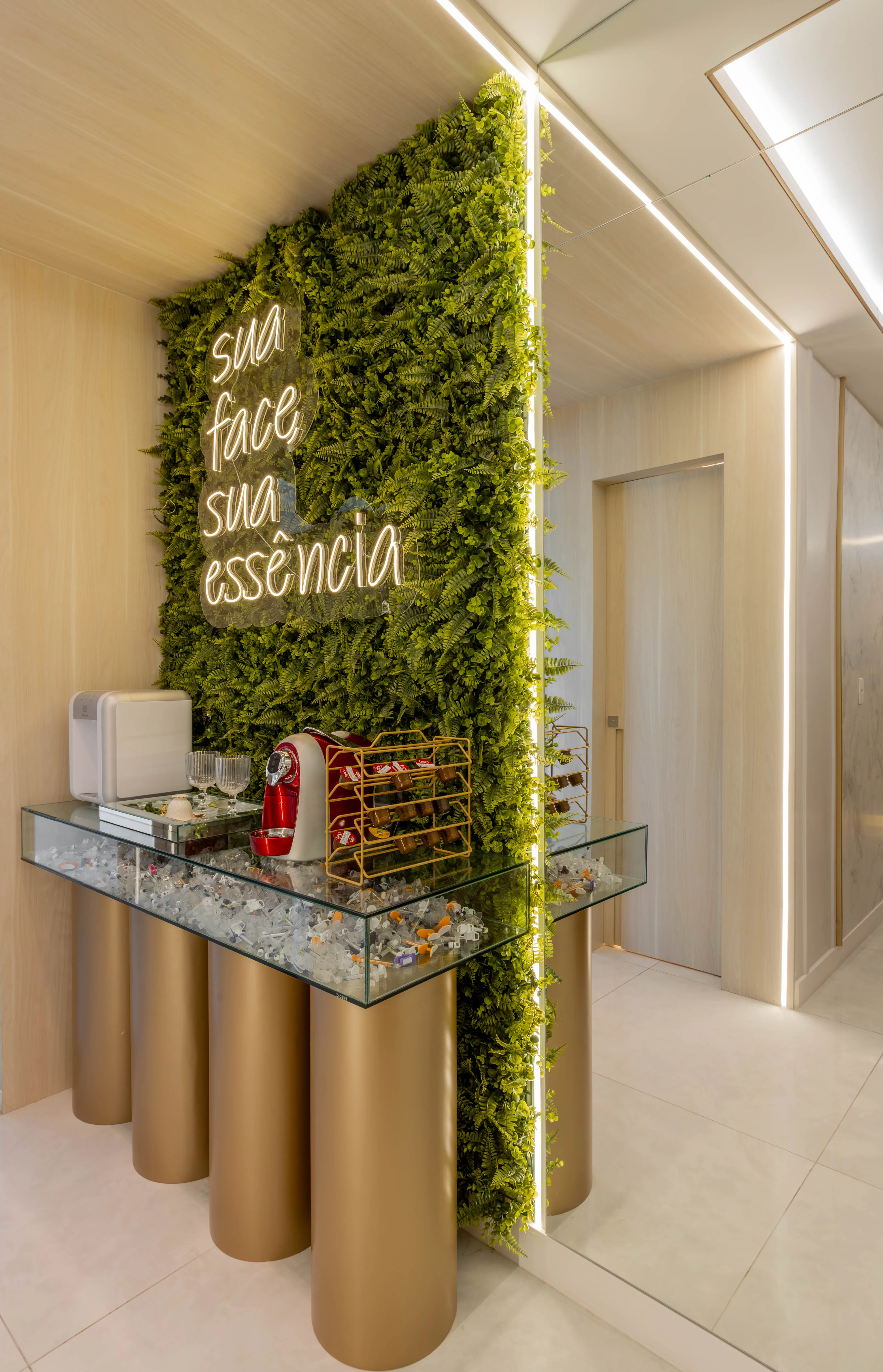 detalhe de materiais do projeto La Clinic em Fortaleza, CE