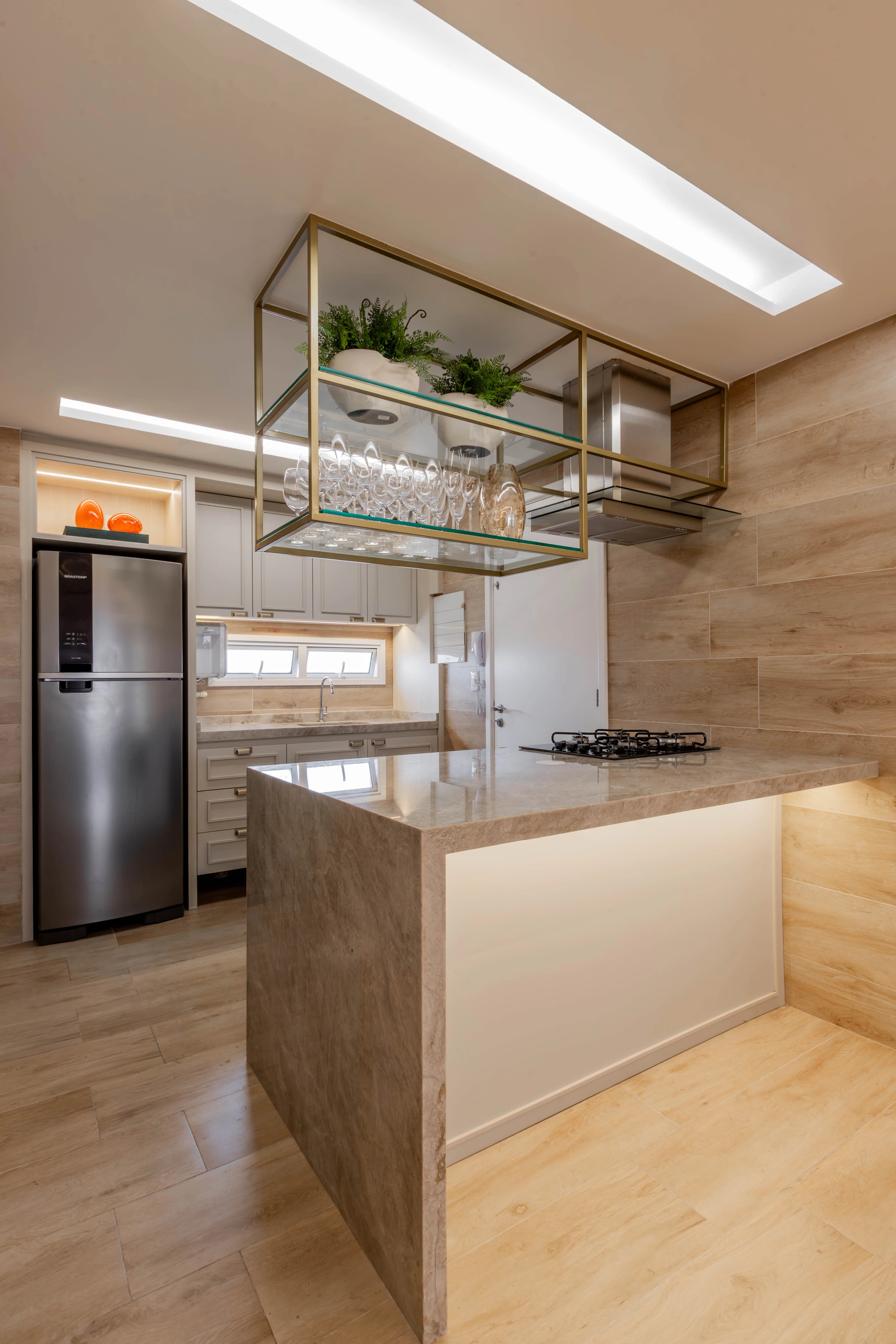 ambiente integrado do projeto Residencial LV em Fortaleza, CE